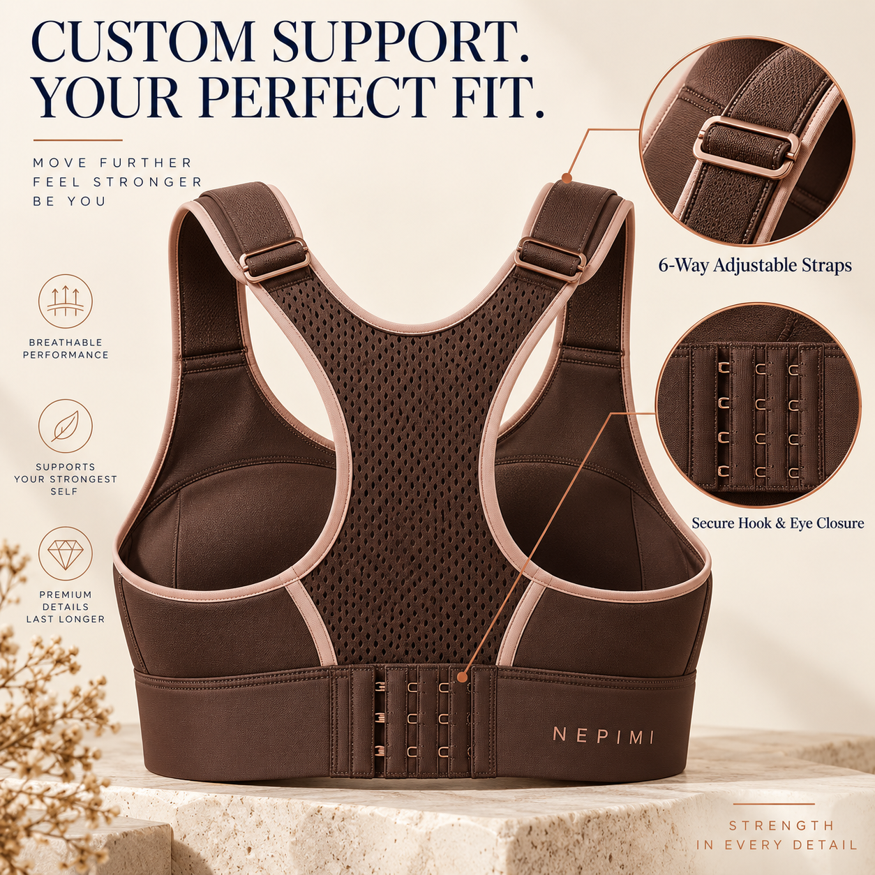 NEPIMI FlexLift High-Impact Sports Bra