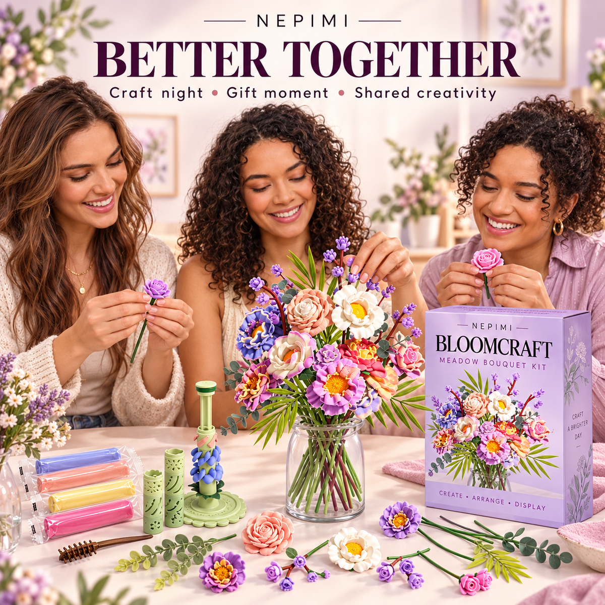 NEPIMI BloomCraft Meadow Bouquet Kit
