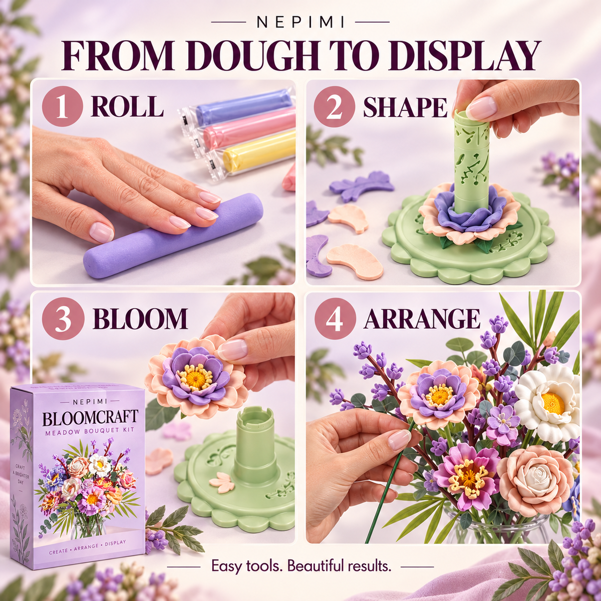 NEPIMI BloomCraft Meadow Bouquet Kit