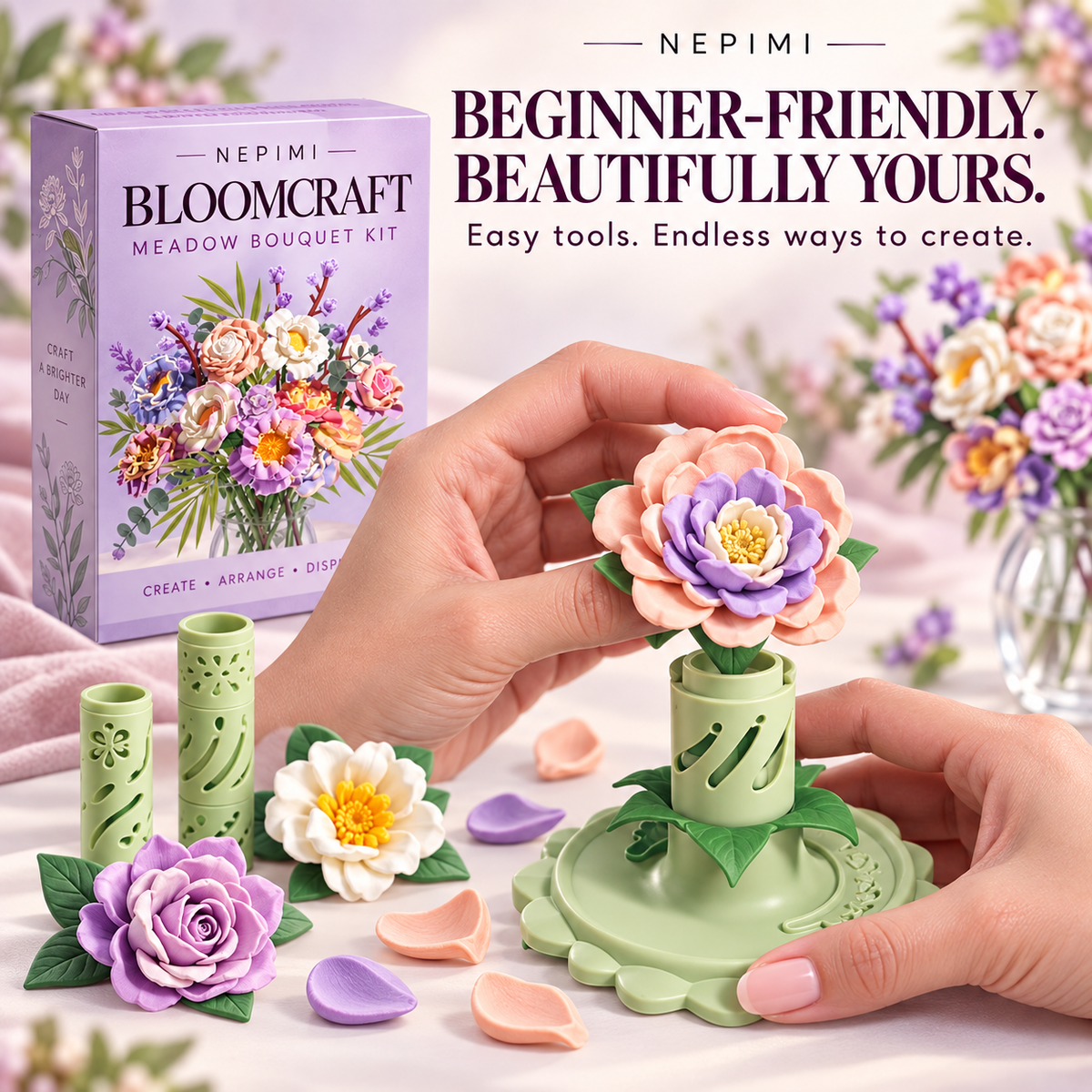 NEPIMI BloomCraft Meadow Bouquet Kit