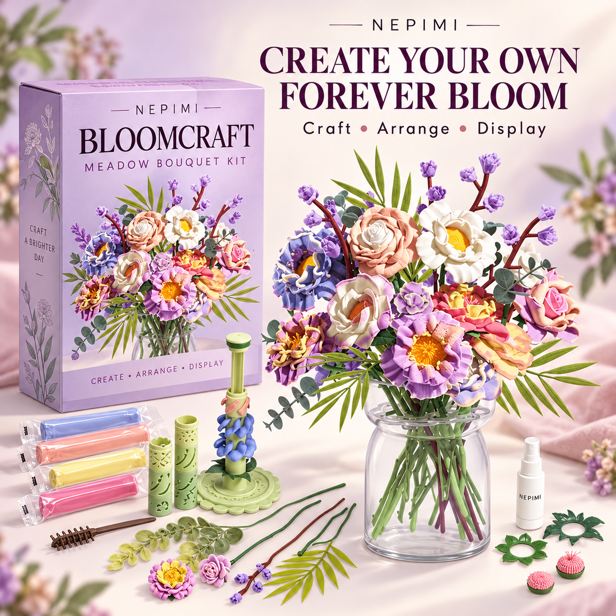 NEPIMI BloomCraft Meadow Bouquet Kit