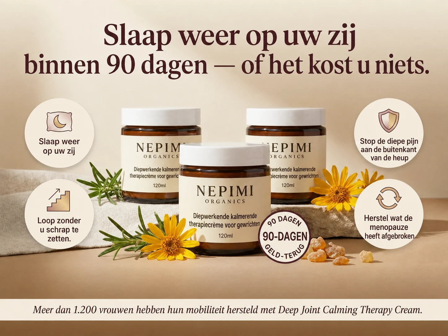 Nepimi | Diepwerkende gewrichtskalmerende therapiecrème (Netherlands)