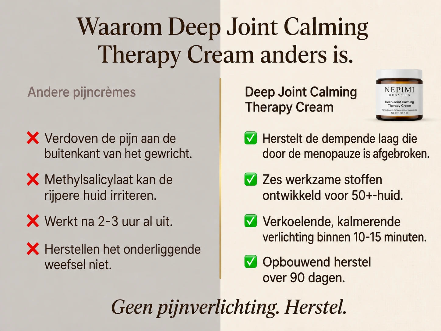 Nepimi | Diepwerkende gewrichtskalmerende therapiecrème (Netherlands)