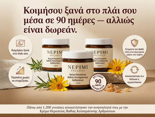 Nepimi | Κρέμα Βαθιάς Καταπραϋντικής Θεραπείας Αρθρώσεων 3X (Greek)