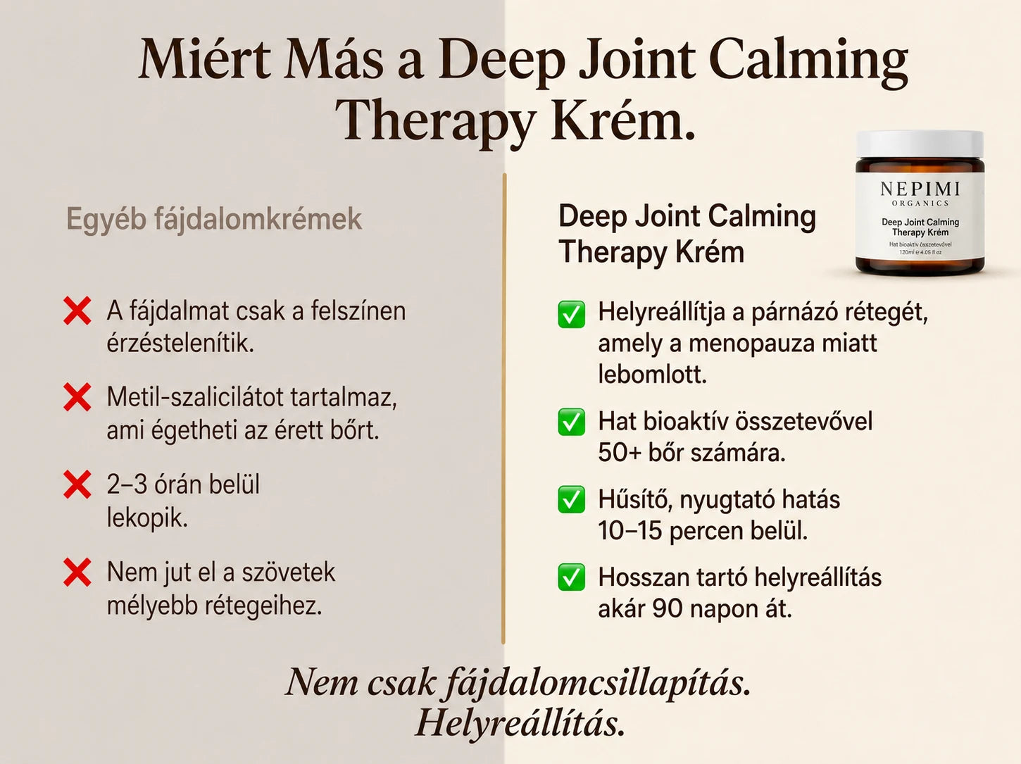 Nepimi | Mélyen hatódó ízületekre ható nyugtató terápiás krém (Hungary)