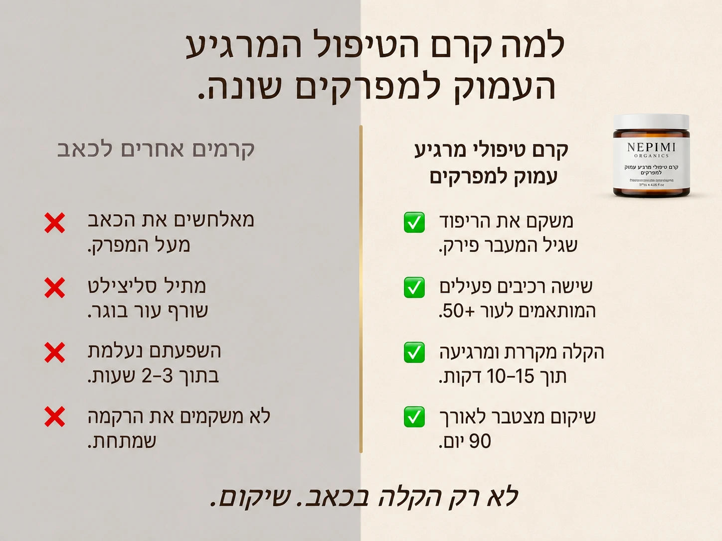 Nepimi | קרם טיפול עמוק להרגעת מפרקים (Israel)