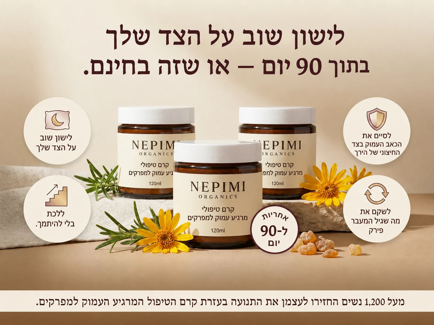 Nepimi | קרם טיפול עמוק להרגעת מפרקים (Israel)