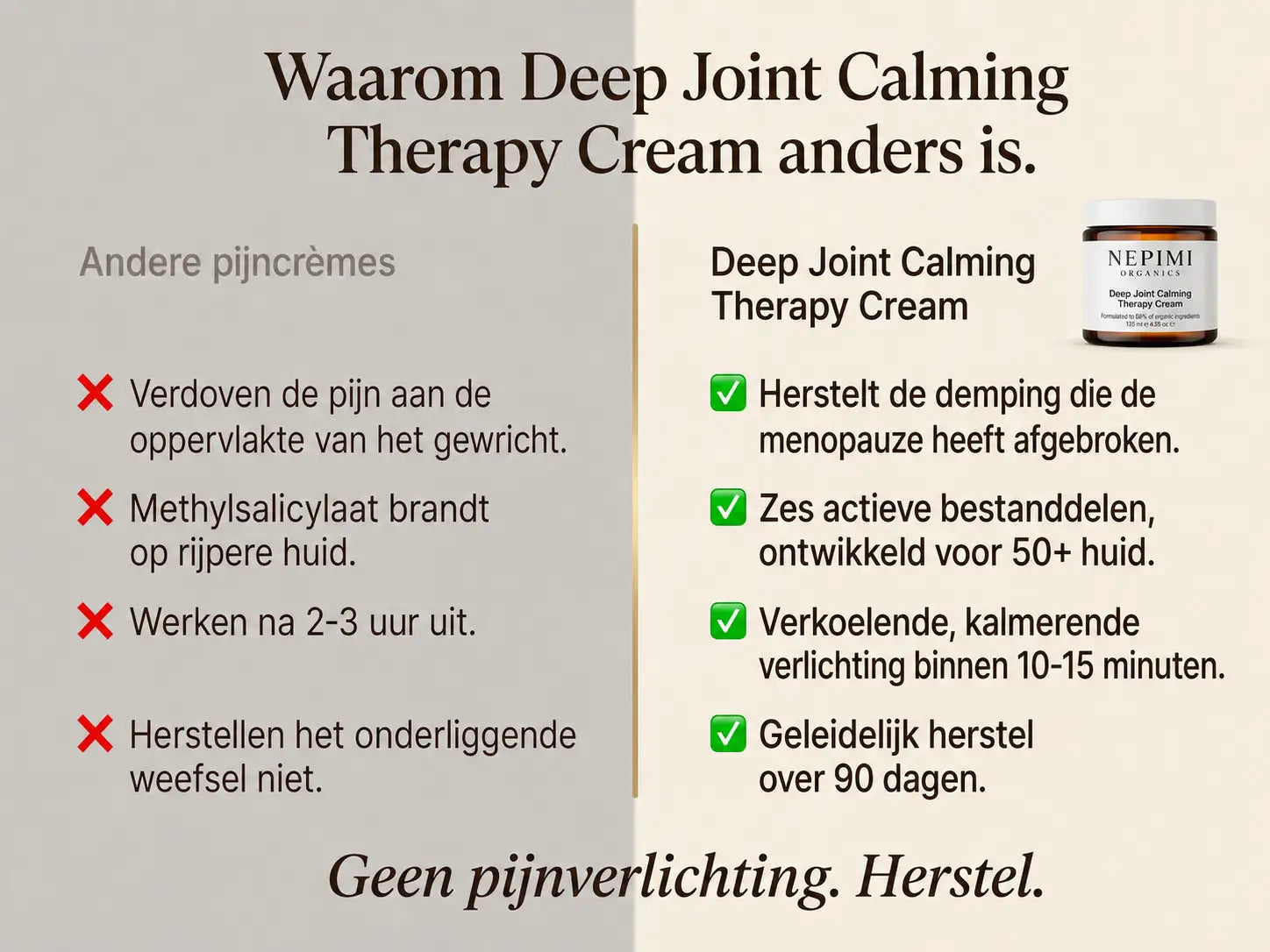 Nepimi | Diepwerkende Verzachtende Gewrichtscrème (Belgium)