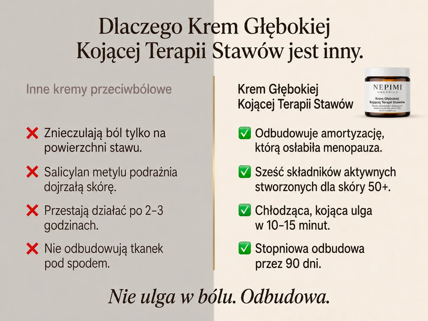 Nepimi | Krem do głębokiego łagodzenia bólu stawów 1X (Poland)