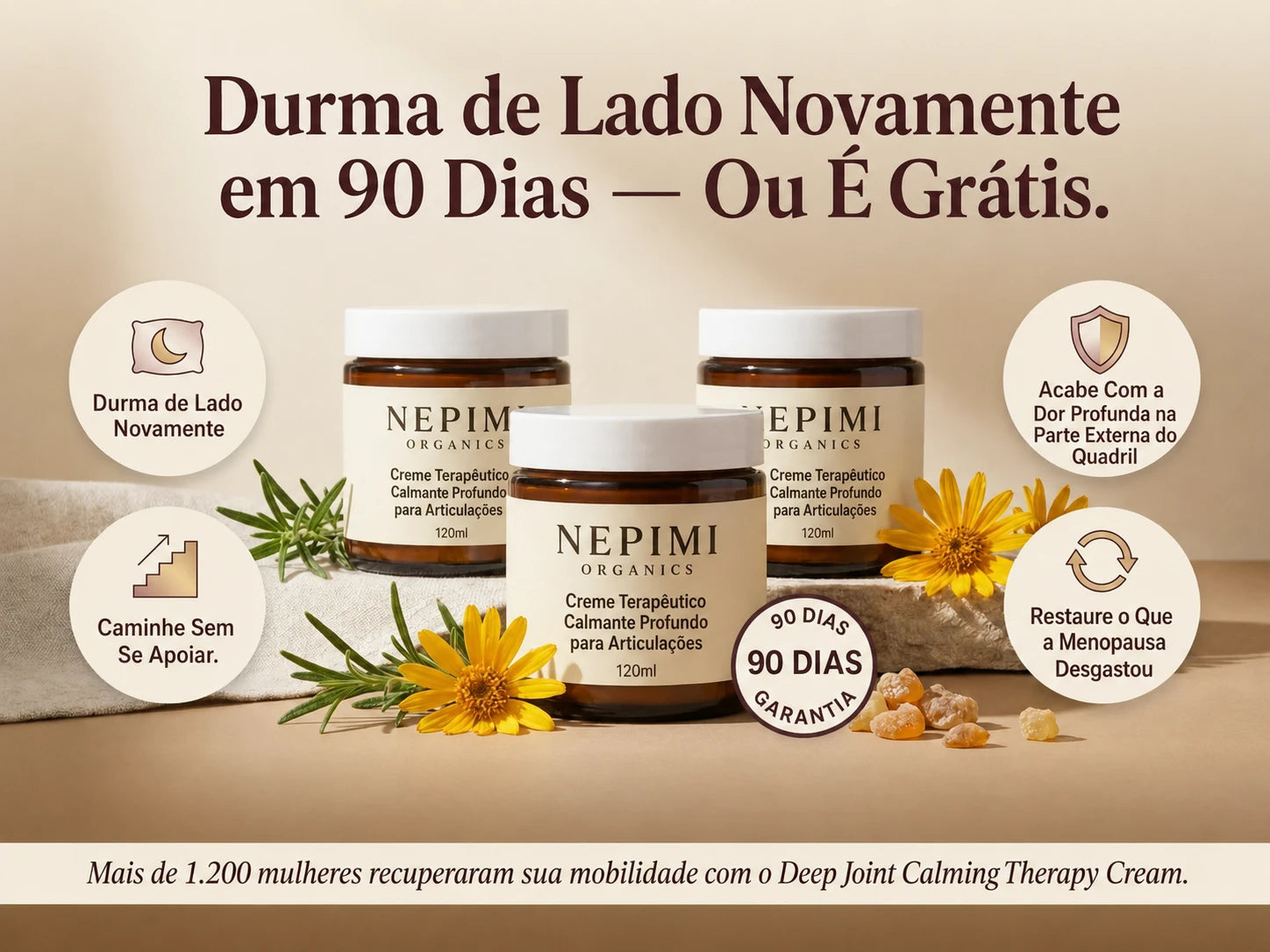Nepimi | Creme Terapêutico Calmante para Articulações Profundas (Portuguese)
