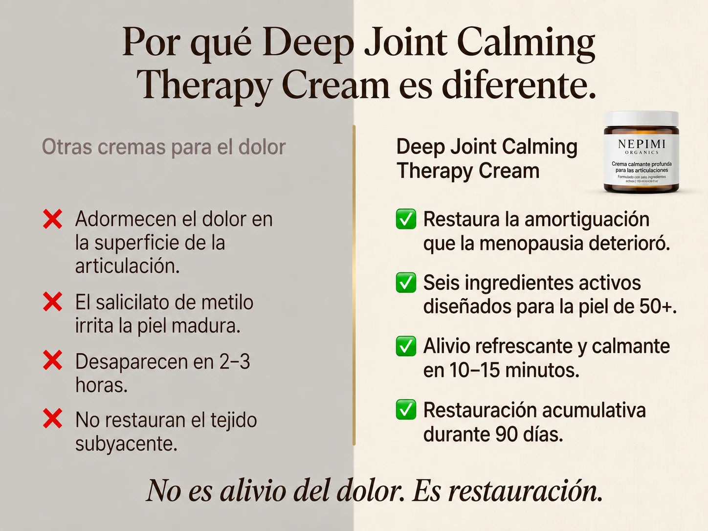 Nepimi | Crema de Terapia Calmante Profunda para las Articulaciones 1X (Spanish)