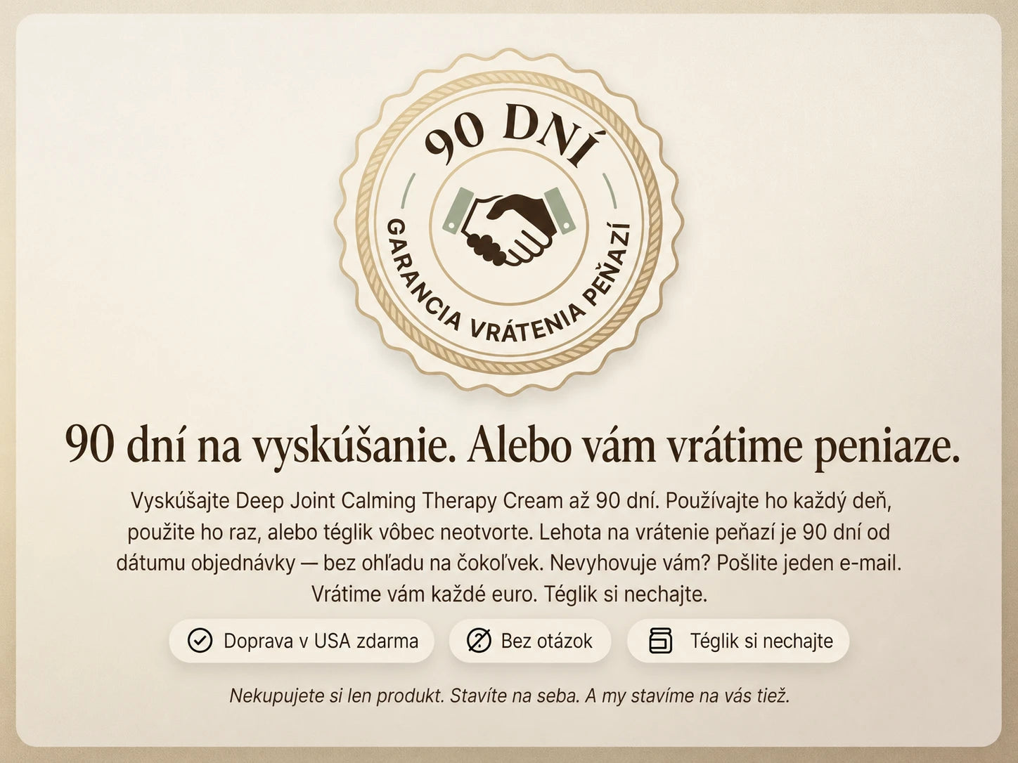 Nepimi | Krém na hlboké upokojenie kĺbov (Slovakia)