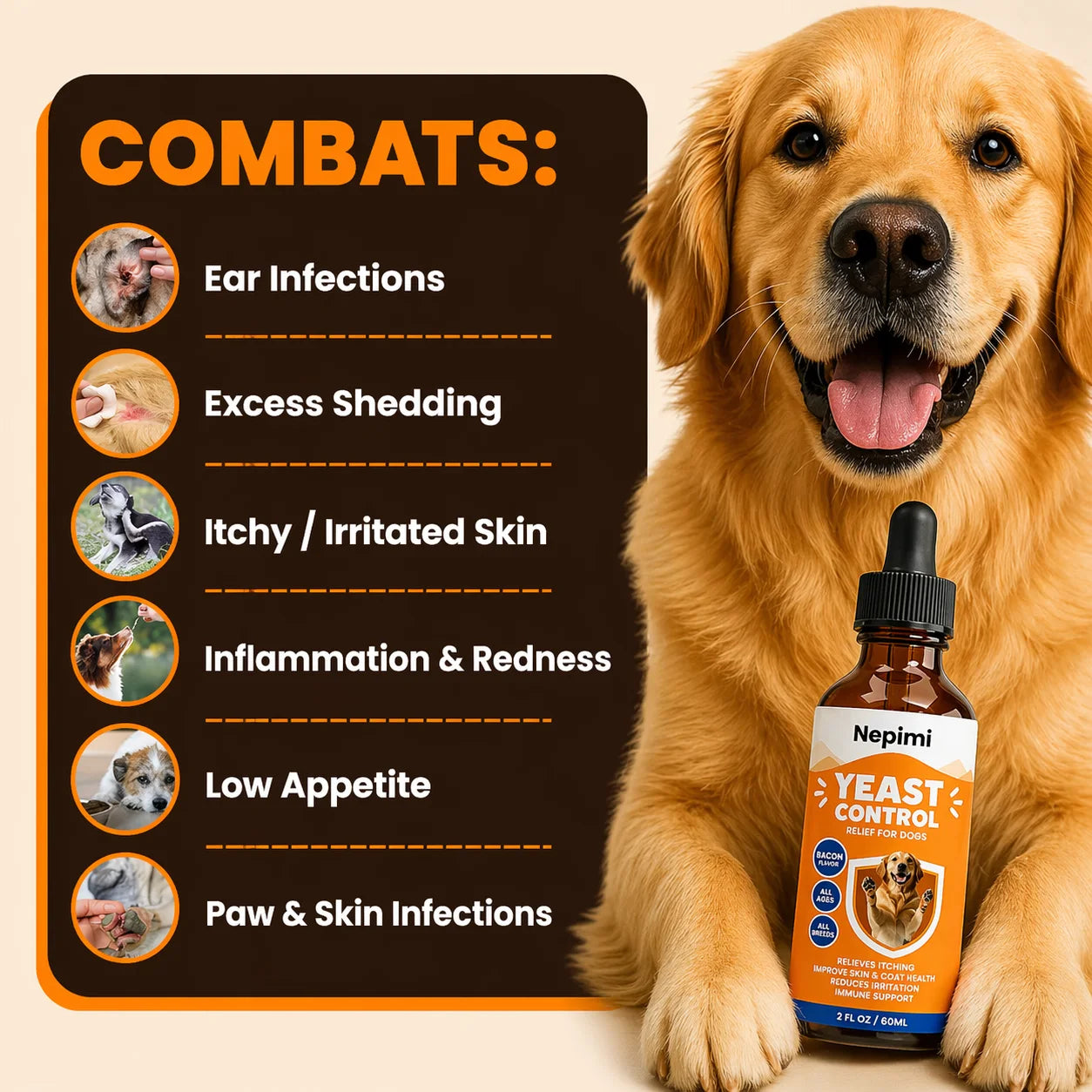 Nepimi Ear & Skin Yeast Control